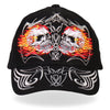 Hot Leathers BCA1027 Mirror Skulls Ball Cap