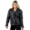 Milwaukee Leather SH7023 Women's 'Braided' Black Leather Jacket with Studs