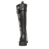 Hot Leathers BTL1007 Ladies Black Knee High Wild Roses Leather Boots