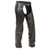 Hot Leathers CHK1001 Kidâ€™s/Children Classic Black Leather Chaps