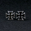 Hot Leathers JWE2103 Iron Cross Post Earrings