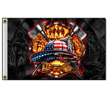 Hot Leathers FGA1056 Fire Fighter Flag 3 Foot x 5 Foot