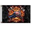 Hot Leathers FGA1056 Fire Fighter Flag 3 Foot x 5 Foot