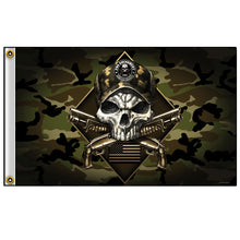 Hot Leathers FGA1072 Camo Skull Flag 3 Foot x 5 Foot