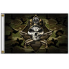 Hot Leathers FGA1072 Camo Skull Flag 3 Foot x 5 Foot