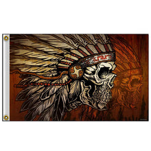 Hot Leathers FGA1081 Headdress Earthtones Flag 3â€™X5â€™ 3 Foot x 5 Foot