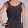 Hot Leathers GLC2378 Skull Bandana Tank Top with Rhinestones in Heather Charcoal Color