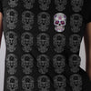 Hot Leathers GLR1519 Sugar Skull Pattern Ladies Full Cut Black T-Shirt