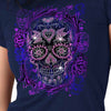 Hot Leathers GLR1563 Ladies Black Sugar Skull Bling T Shirt