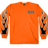 Hot Leathers GMD2090 Mens 'Bikers Against Dumb Drivers' Long Sleeve Safety Orange Shirt