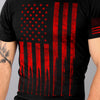 Hot Leathers GML1002 Menâ€™s â€˜American Flag Bulletsâ€™ Black T-Shirt