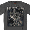 Hot Leathers GMS1126 Menâ€™s â€˜Ride or Die Saloonâ€™ Charcoal T-Shirt