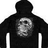 Hot Leathers GMZ4356 Menâ€™s â€˜Sweet Demiseâ€™ Black Hoodie with Zipper Closure