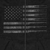 Hot Leathers GMZ4414 Menâ€™s â€˜American Flag Bulletsâ€™ Black Hoodie with Zipper Closure