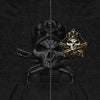 Hot Leathers GMZ4415 Menâ€™s â€˜Camo Skullâ€™ Black Hoodie with Zipper Closure