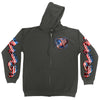 Hot Leathers GMZ4532 Menâ€™s Charcoal 'Hoop Eagle Hoodie'