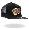 Hot Leathers GSH2025 Black All American Hilbilly Snapback