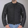 Hot Leathers JKM1024 Menâ€™s Black All Weather Armored Nylon Jacket with Concealed Carry Pocket