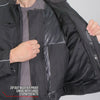 Hot Leathers JKM1024 Menâ€™s Black All Weather Armored Nylon Jacket with Concealed Carry Pocket