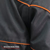 Hot Leathers JKM1026 Menâ€™s Black Nylon Jacket with Orange Reflective Trim