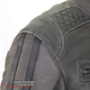 Hot Leathers JKM1033 Menâ€™s Distress Grey â€˜CafÃ© Racer' Leather Jacket with Concealed Carry Pockets