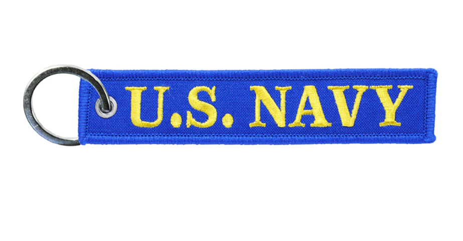 KC FOB US NAVY AMERICA'S NAVY-KCH8008 : 1"X5" - HighwayLeather