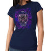 Hot Leathers GLR1563 Ladies Black Sugar Skull Bling T Shirt