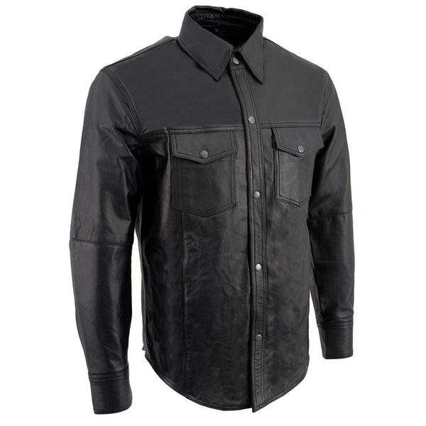 Men Leather Shirts