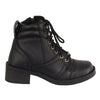 Milwaukee Leather MBK9255 Boys Black Lace-Up Boots with Side Zipper Entry