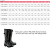 Milwaukee Leather MBL9390 Women’s Black 16-inch Lace-Up Front Cap Toe Riding Leather Boots