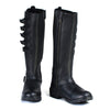 Milwaukee Leather MBL9395 Women's Black 17-Inch Side Strap Riding Leather Boots with Side Zipper