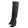 Milwaukee Performance MBL9421 Women's Black Lace-Up Knee-High Boots with Open Toe