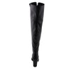 Milwaukee Performance MBL9421 Women's Black Lace-Up Knee-High Boots with Open Toe