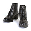 Milwaukee Performance MBL9426 Women's Distress Black Rocker Boots with Studded Instep