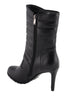 Milwaukee Performance MBL9434 Women's Black High Heel Boots with Zipper Accents