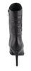 Milwaukee Performance MBL9434 Women's Black High Heel Boots with Zipper Accents