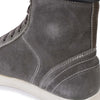 Milwaukee Leather MBM9109 Men's Grey Suede Leather Reinforced Street Riding Waterproof Shoes w/ Ankle Support