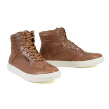 Milwaukee Leather MBM9154 Men's Cognac Leather High-Top Reinforced Street Riding Waterproof Shoes with Ankle Support