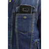 Milwaukee Leather MDM3020 Men's Blue Denim '5-in-1' Club Style Vest with Removable Hoodie