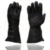 Milwaukee Leather MG7550 Men's Black Cowhide Leather Gauntlet Motorcycle Hand Gloves w/ X-Long Cuff i-Touch Screen Waterproof