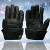 Milwaukee Leather MG7713SET Women's Heated Black Leather Winter Gloves w/ Battery Pack-Wire Harness and i-Touch