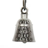 Milwaukee Leather MLB9021 'Biker Boobs - Beer Babes' Motorcycle Good Luck Bell | Key Chain Accessory for Bikers