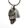 Milwaukee Leather MLB9029 'Viking Skull with Black Eyes' Motorcycle Good Luck Bell | Key Chain Accessory for Bikers