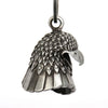 Milwaukee Leather MLB9042 'Bald Eagle Head' Motorcycle Good Luck Bell | Key Chain Accessory for Bikers