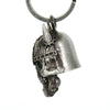 Milwaukee Leather MLB9048 'Viking Skull with Green Eyes' Motorcycle Good Luck Bell | Key Chain Accessory for Bikers