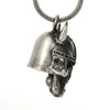 Milwaukee Leather MLB9052 'Viking Skull Horns with Black Eyes' Motorcycle Good Luck Bell | Key Chain Accessory for Bikers