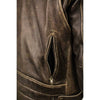 Milwaukee Leather MLM1503 Men's Distress Brown ‘Racer’ Vented Moto Jacket