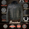 Milwaukee Leather MLM1523 Men's 'Scoundrel' Black Leather Fashion Motorcycle Riding Jacket w/ Removable Hoodie