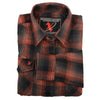 NexGen MNG21607 Women's Casual Red and Black Long Sleeve Cotton Casual Flannel Shirt