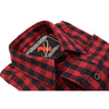 NexGen MNG21609 Women's Casual Red and Black Long Sleeve Cotton Casual Flannel Shirt